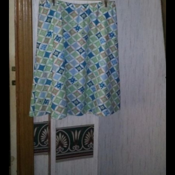 Patagonia Dresses & Skirts - Patagonia Blue and Green A-Line Skirt Casual Resort Wear